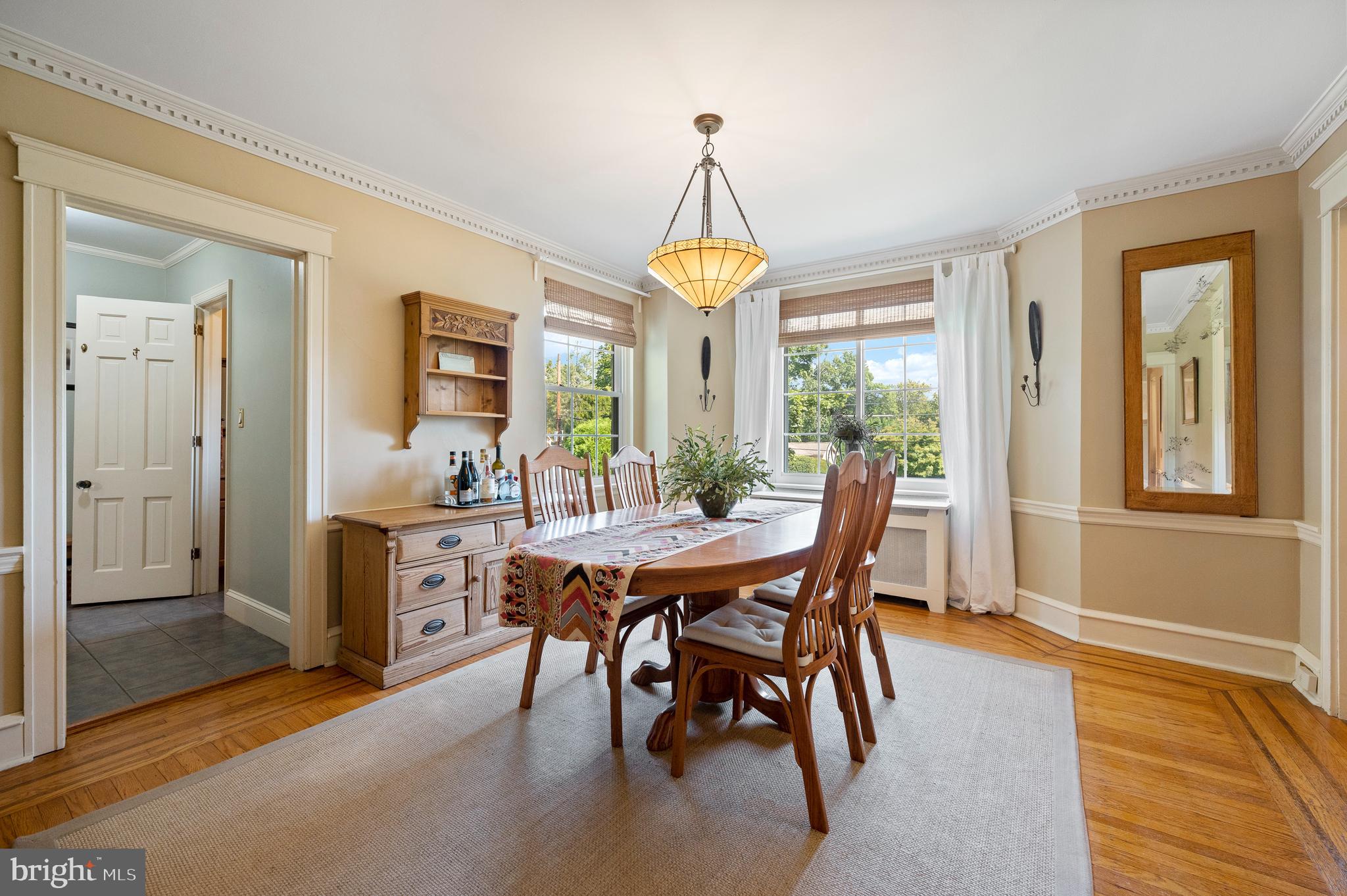 232 Walnut Road Wayne, PA 19087 - Photo 10 of 35 Formal Dining Room with Crown Molding & Chair Rail
