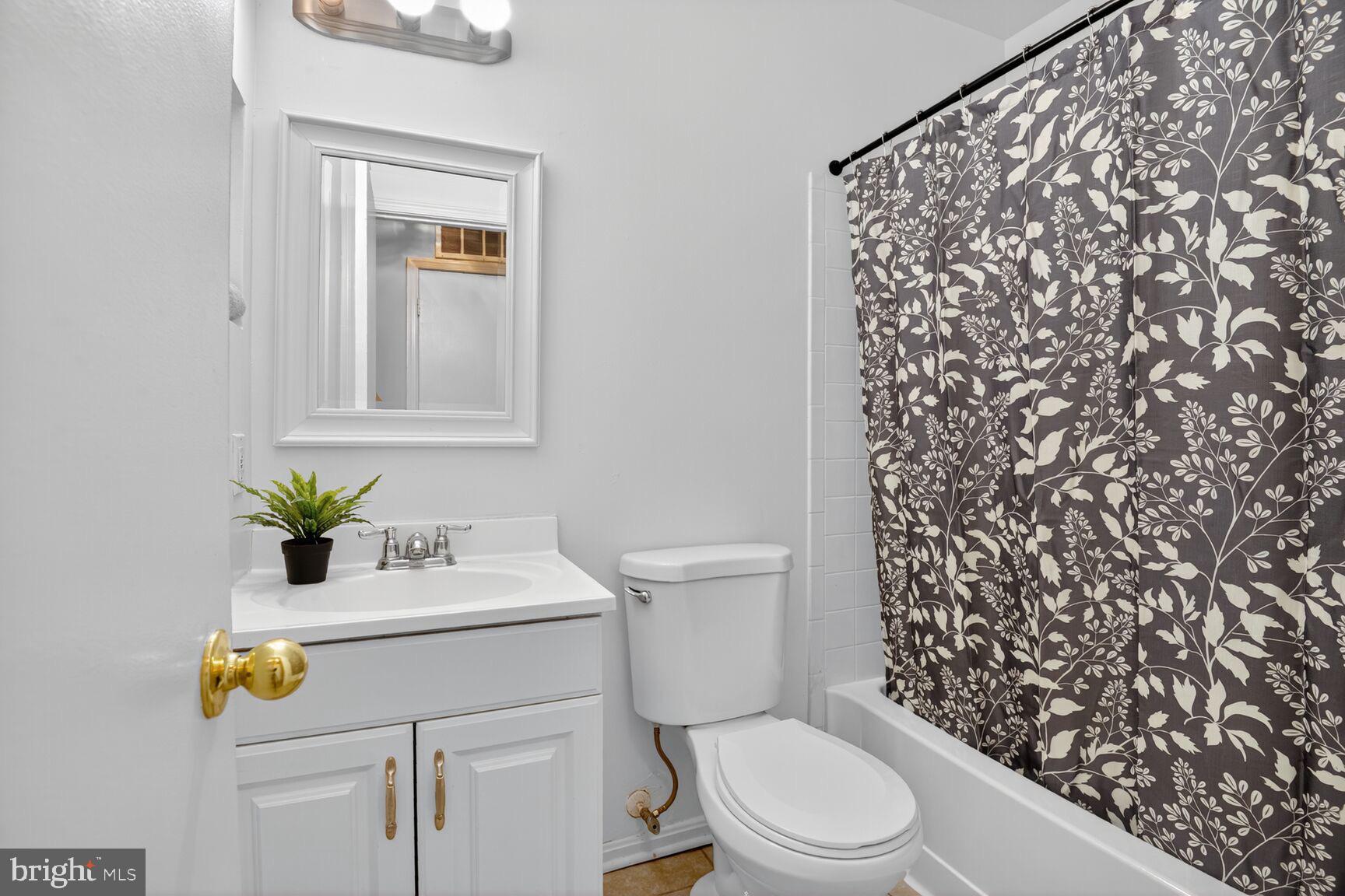 3423 Tendril Court Woodbridge, VA 22192 - Photo 18 of 20 a bathroom with a sink a toilet and a mirror