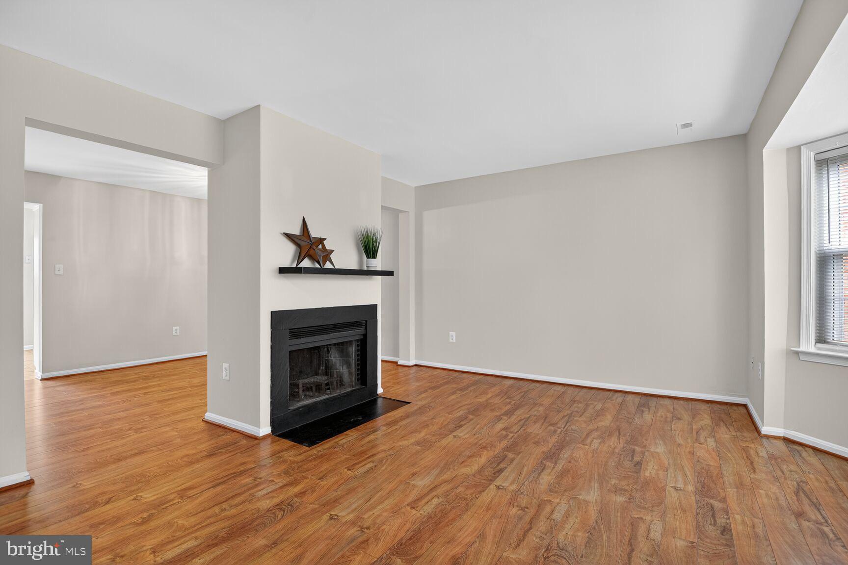 3423 Tendril Court Woodbridge, VA 22192 - Photo 3 of 20 a view of a livingroom with wooden floor and a fireplace