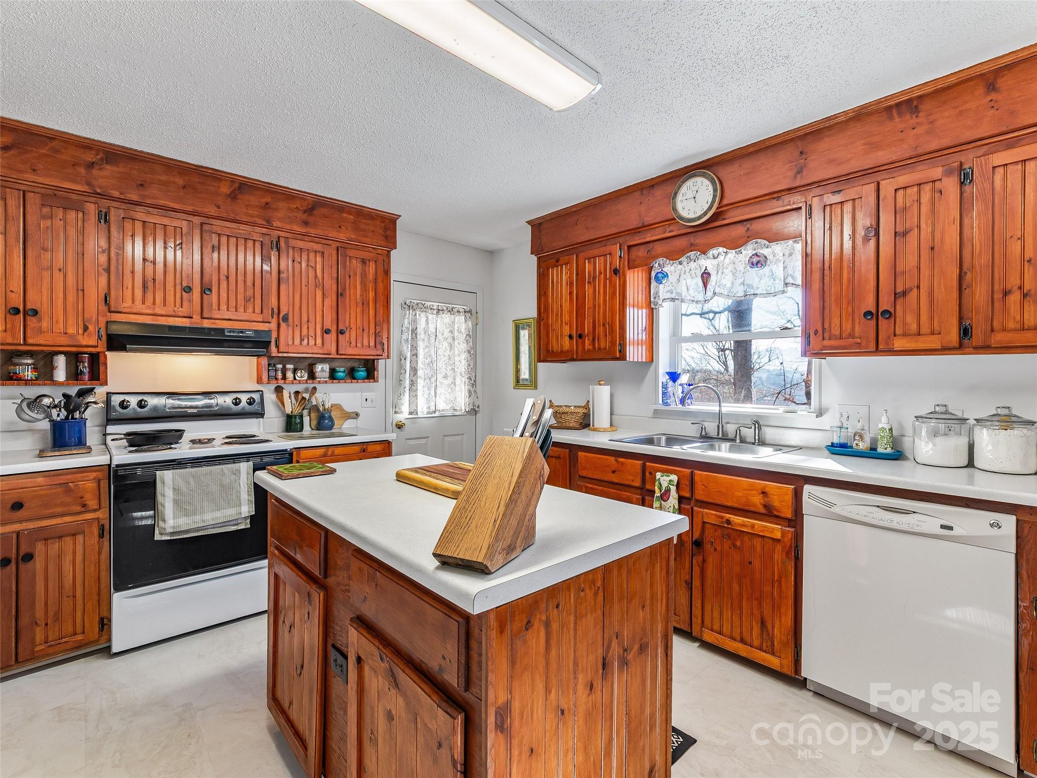 29 Tall Oaks Road Candler, NC 28715 - Photo 9 of 34 a kitchen with stainless steel appliances granite countertop a stove a sink dishwasher and a refrigerator