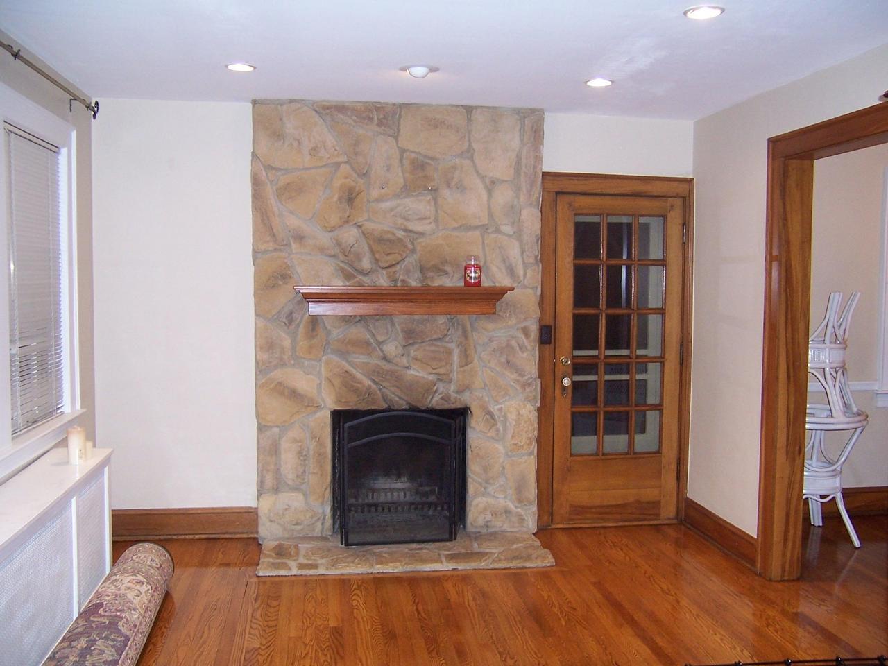 1824 Warrington Road Southwest Roanoke, VA 24015 - Photo 3 of 10 living room with fireplace