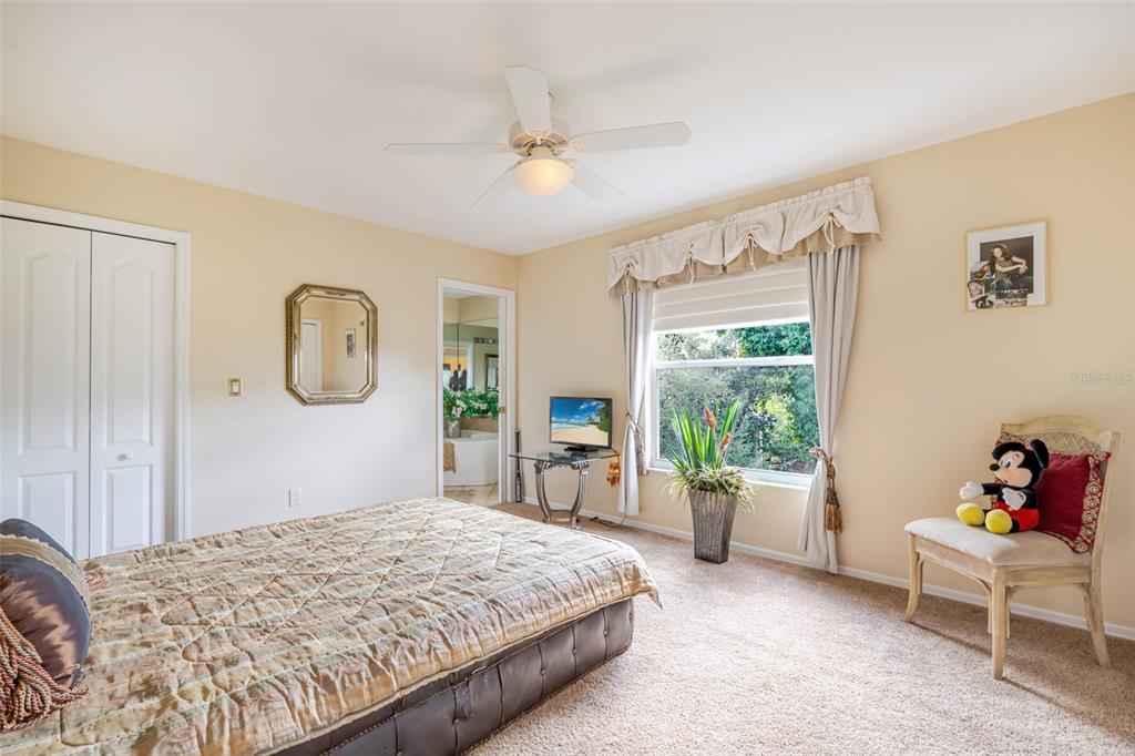 13881 Blenheim Trail Road Fort Myers, FL 33908 - Photo 51 of 82 a bedroom with a bed and a chandelier