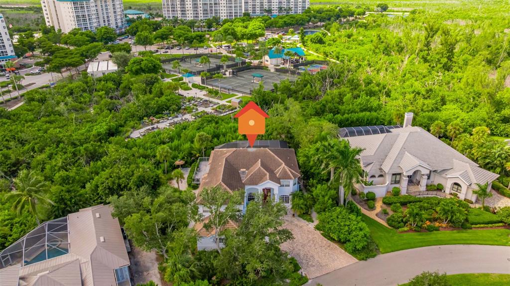 13881 Blenheim Trail Road Fort Myers, FL 33908 - Photo 67 of 82 a aerial view of a house with garden space and street view