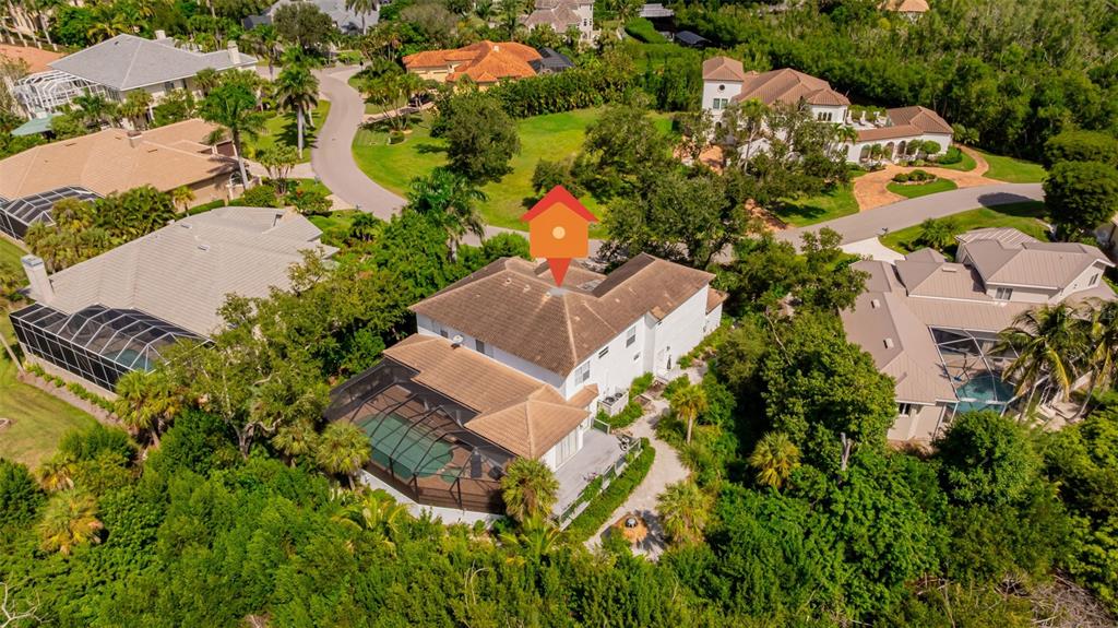 13881 Blenheim Trail Road Fort Myers, FL 33908 - Photo 75 of 82 an aerial view of multiple houses with yard