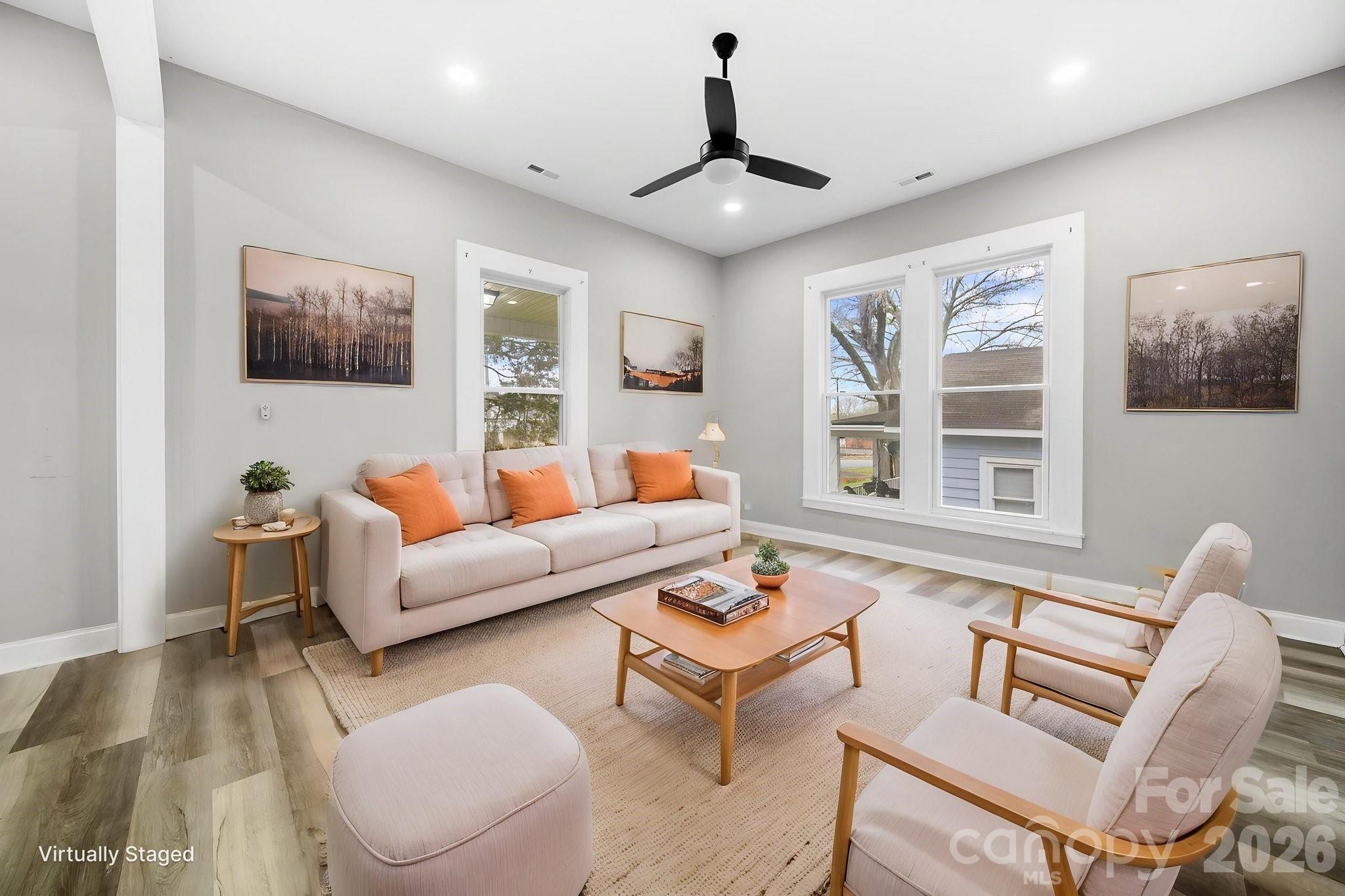 136 East Lacy Street Chester, SC 29706 - Photo 5 of 18 a living room with furniture and a flat screen tv