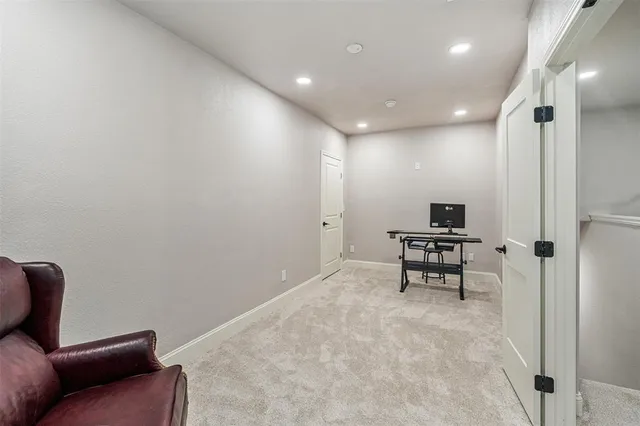 a view of work space with furniture