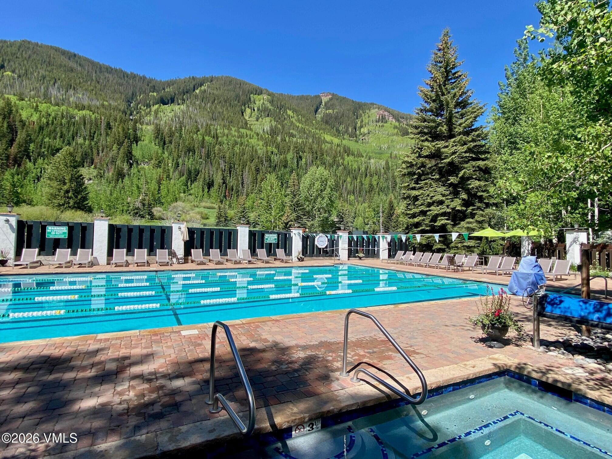 4600 Vail Racquet Club Drive, Unit 610 Vail, CO 81657 - Photo 20 of 26 a view of a yard with furniture