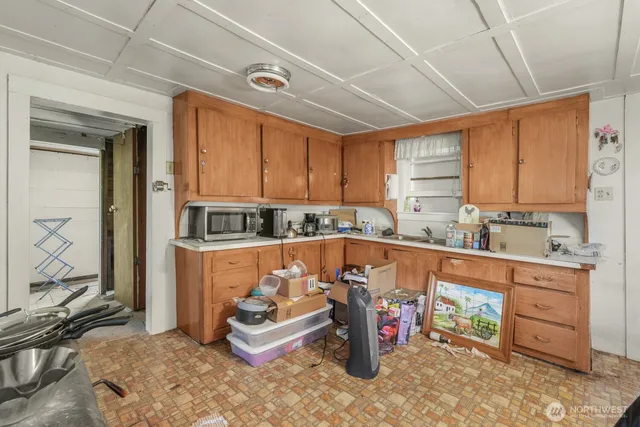 a room with furniture and window