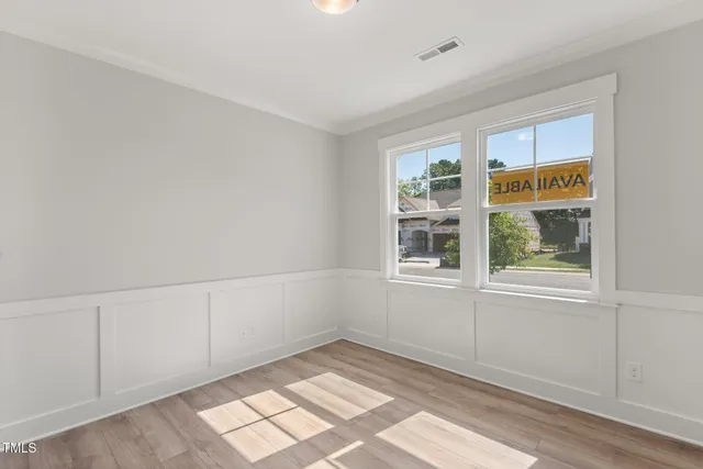 wooden floor in an empty room