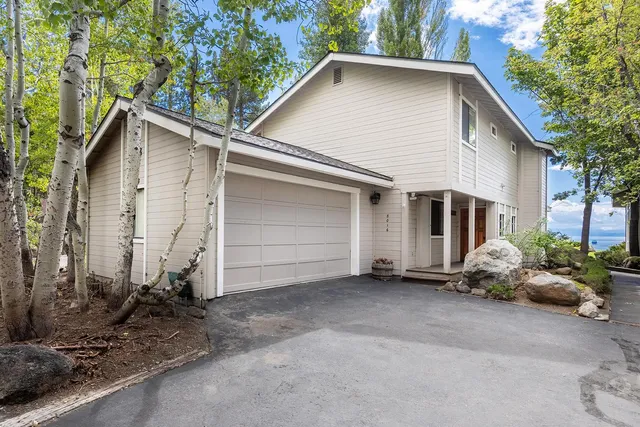 a backyard of a house