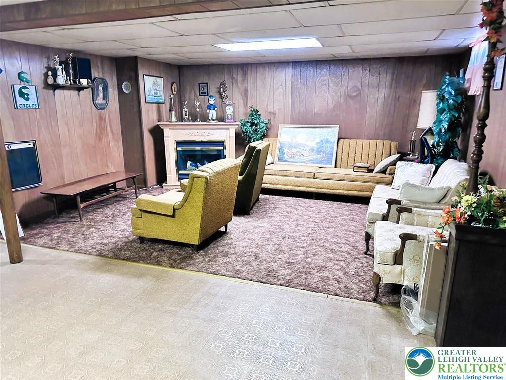 127 South 7th Street Coplay, PA 18037 - Photo 16 of 21 a living room with furniture and a fireplace