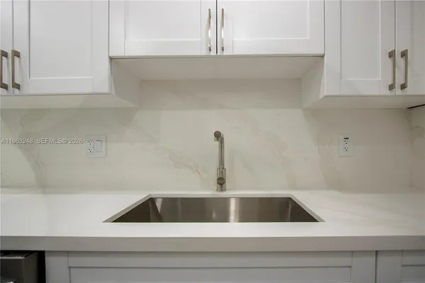 a close view of sink and tap