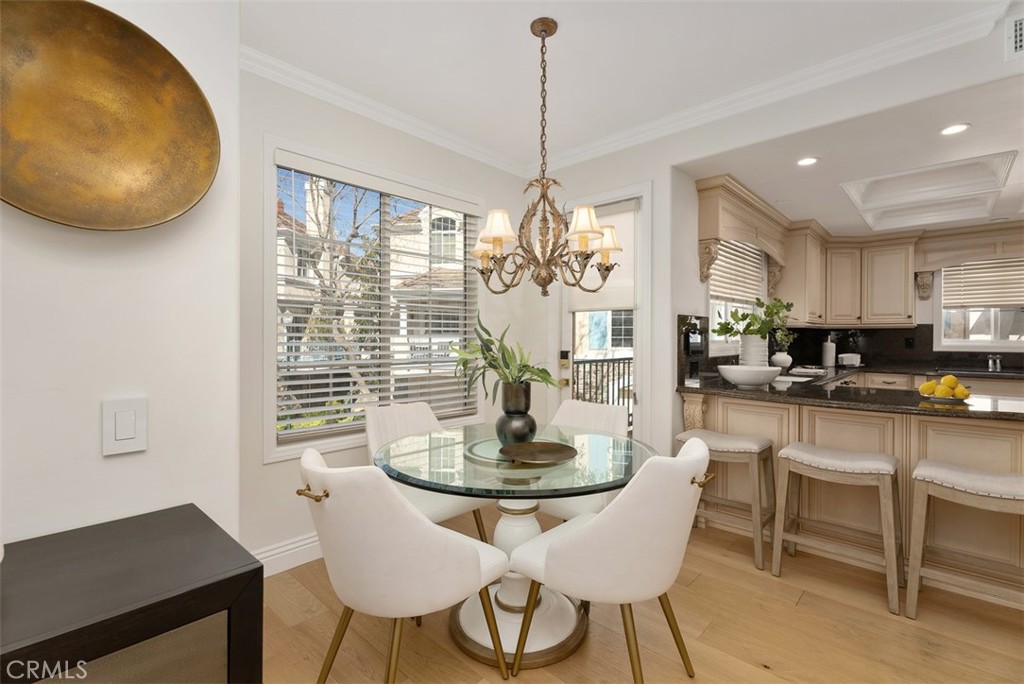 74 Chandon Newport Coast, CA 92657 - Photo 10 of 27 a view of a dining room with furniture window and outside view