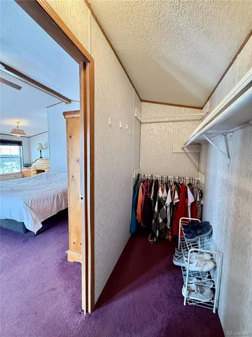a view of a bedroom with closet