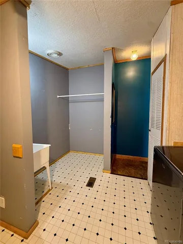 a front view of a stone house