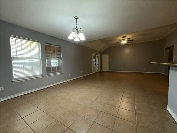 a view of livingroom with workspace