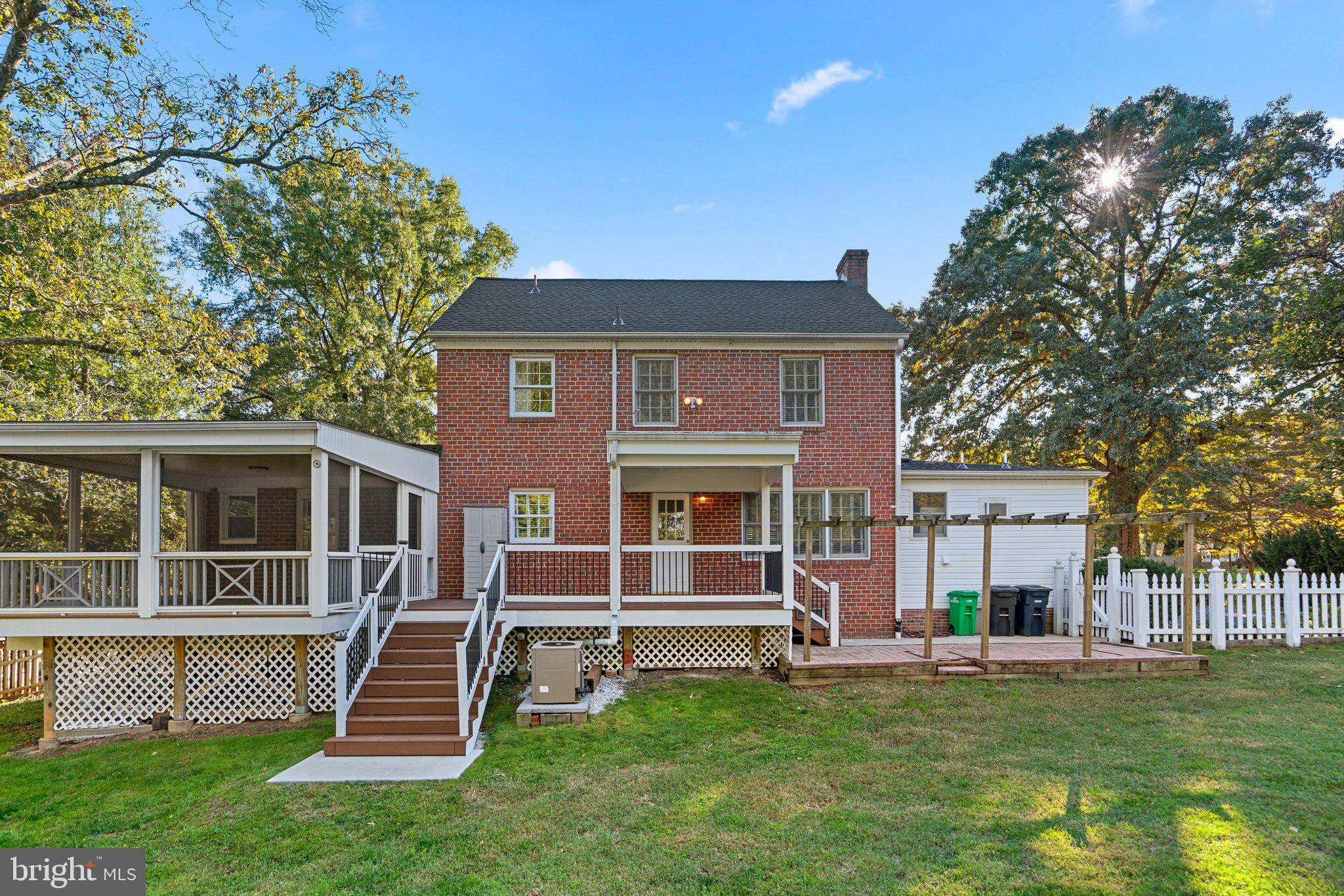 7908 Brooklyn Bridge Road Laurel, MD 20707 - Photo 44 of 55 BRICK/CONCRETE PATIO FEATURING TRELLIS