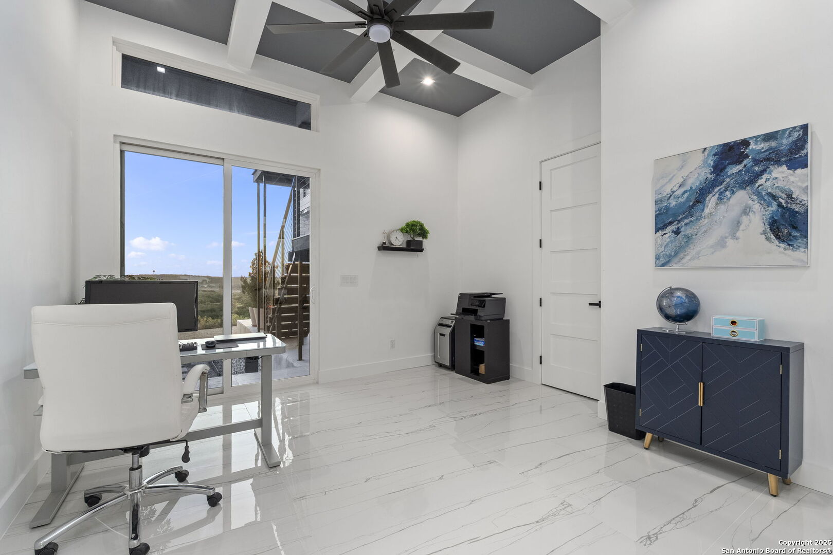 1178 Mystic Parkway Spring Branch, TX 78070 - Photo 32 of 62 a view of workspace with furniture and ceiling fan