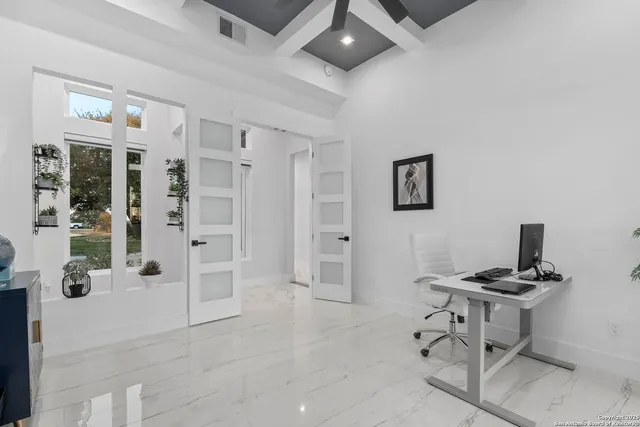 a outdoor living space with furniture and garden view