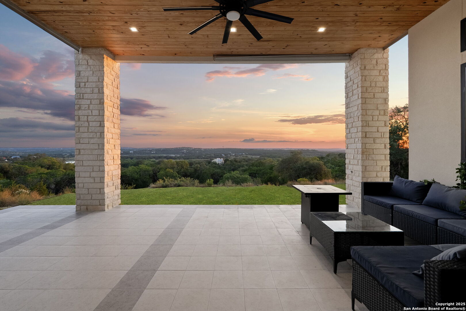 1178 Mystic Parkway Spring Branch, TX 78070 - Photo 42 of 62 a outdoor living space with furniture and garden view