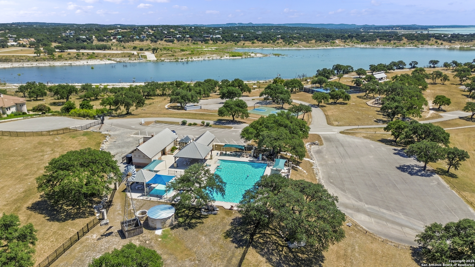 1178 Mystic Parkway Spring Branch, TX 78070 - Photo 54 of 62 an aerial view of lake and residential houses with outdoor space and river