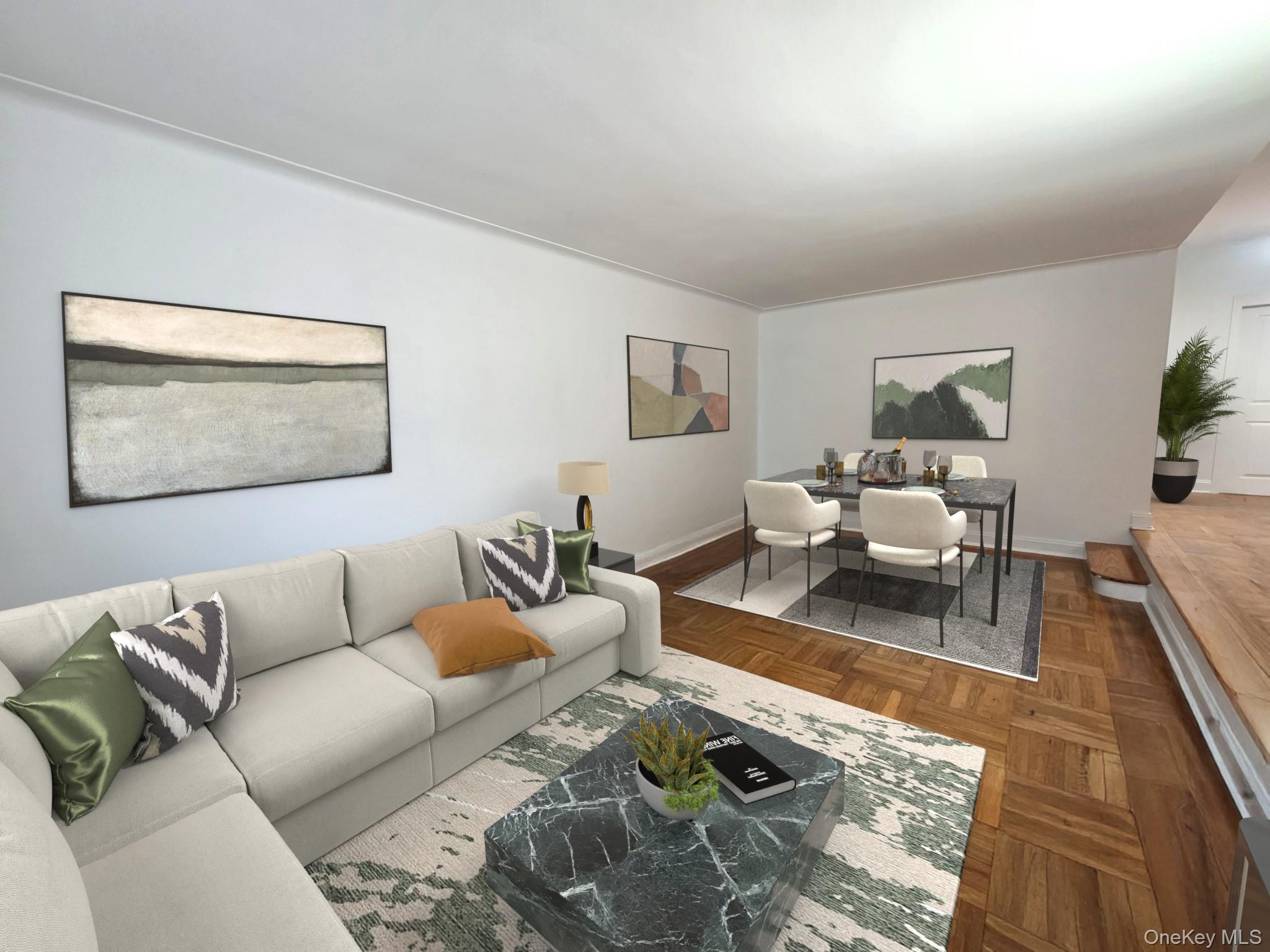 98-50 67th Avenue, Unit 1H Queens, NY 11374 - Photo 2 of 15 a living room with furniture and a couch
