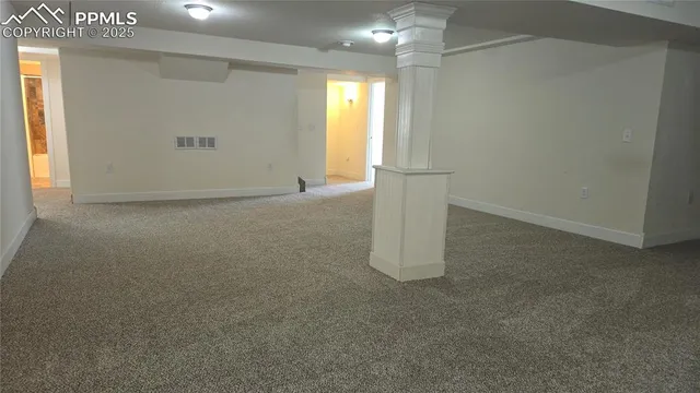 a view of an empty room