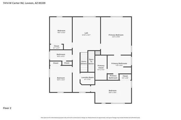 $2,775 | 7414 West Carter Road, Laveen, AZ 85339