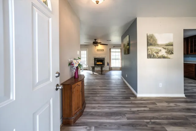 a front view of a house