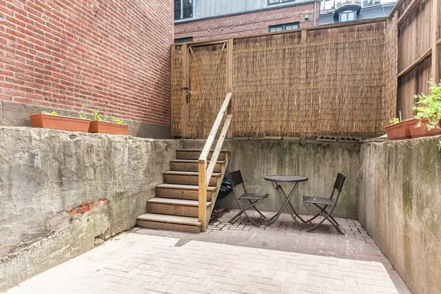 a view of outdoor space with seating area