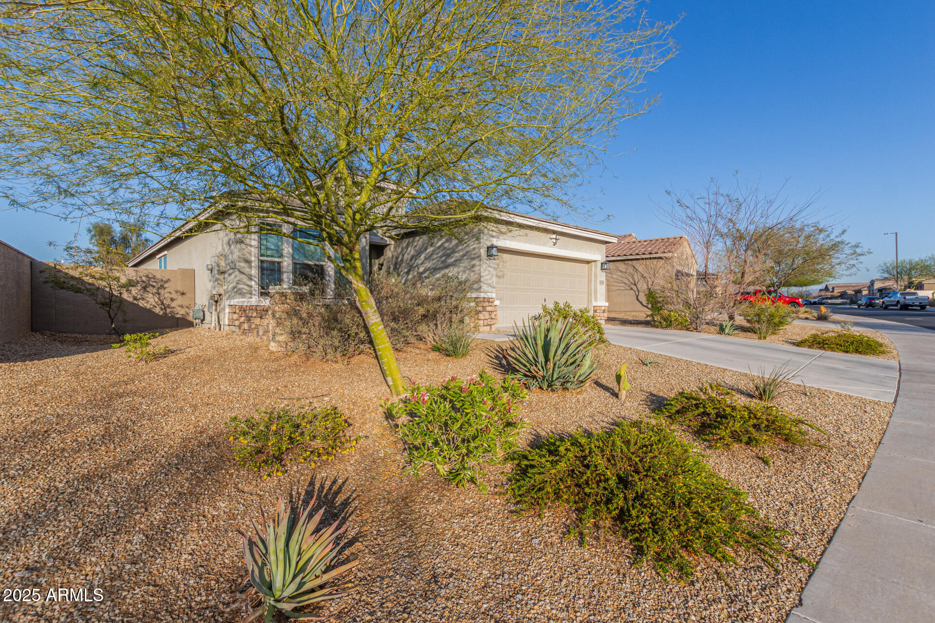 17796 West Sandy Road Goodyear, AZ 85338 - Photo 51 of 68 a view of a yard with plants and large trees