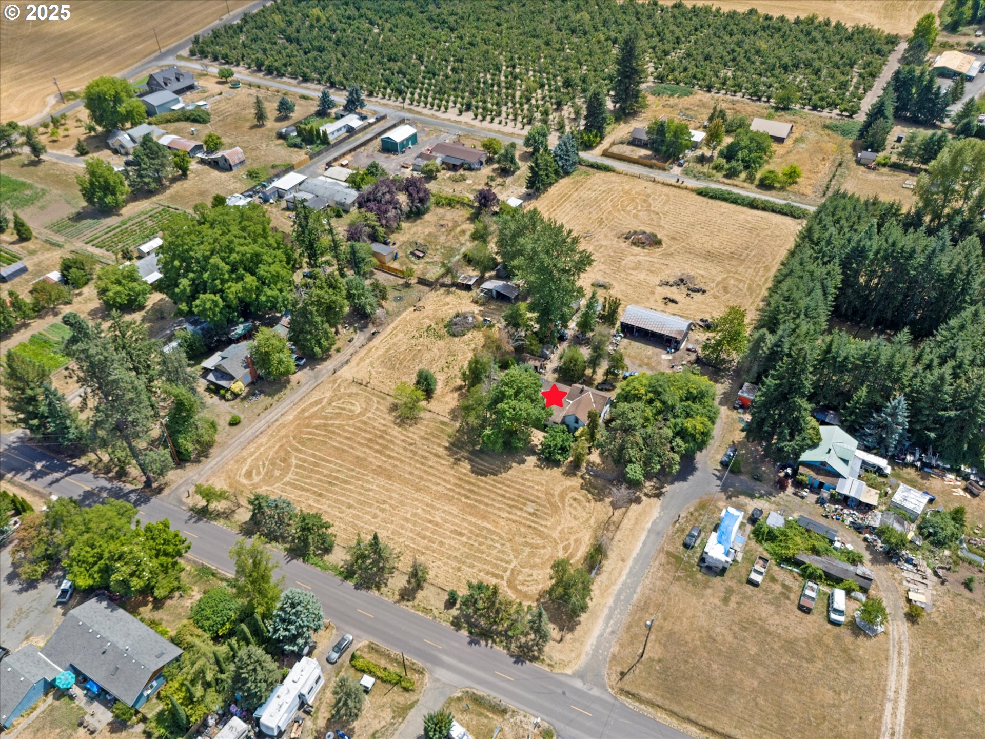 4236 Southeast Whiteson Road McMinnville, OR 97128 - Photo 2 of 18 an aerial view of residential houses with outdoor space