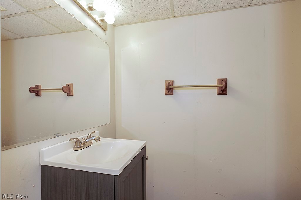 23655 Wimbledon Road Shaker Heights, OH 44122 - Photo 21 of 23 Bathroom with a drop ceiling and vanity