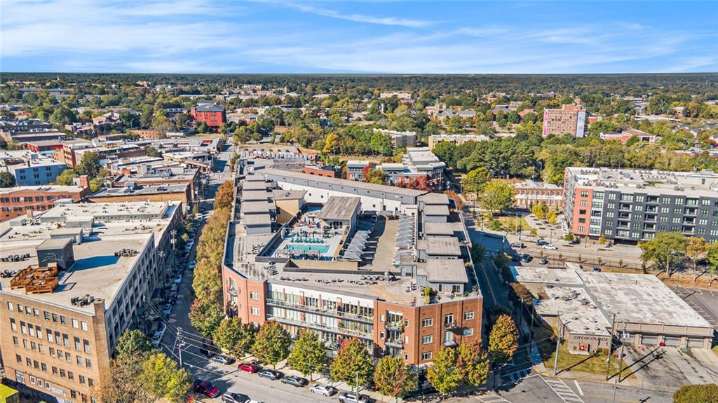 311 Nelson Street Southwest Atlanta, GA 30313 - Photo 24 of 27 an aerial view of a city with lots of residential buildings