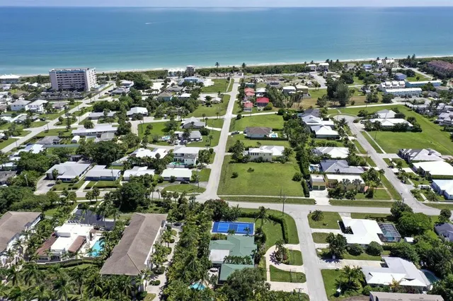an aerial view of multiple house