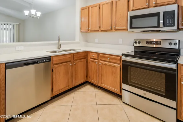 a kitchen with granite countertop a stove top oven a sink dishwasher and a microwave oven on the blue kitchen countertops