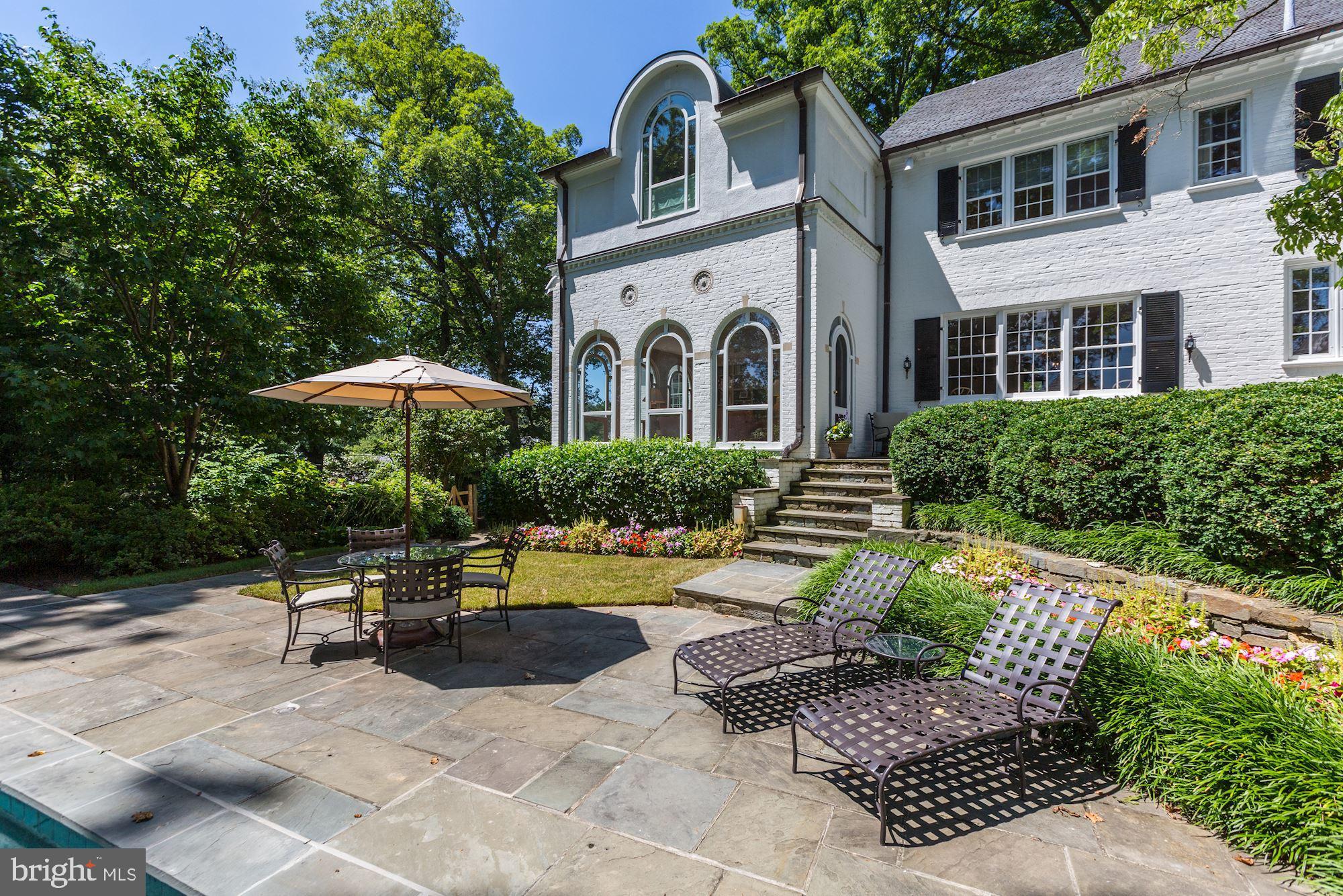 6405 Shadow Road Chevy Chase, MD 20815 - Photo 45 of 48 Rear Exterior and Terrace