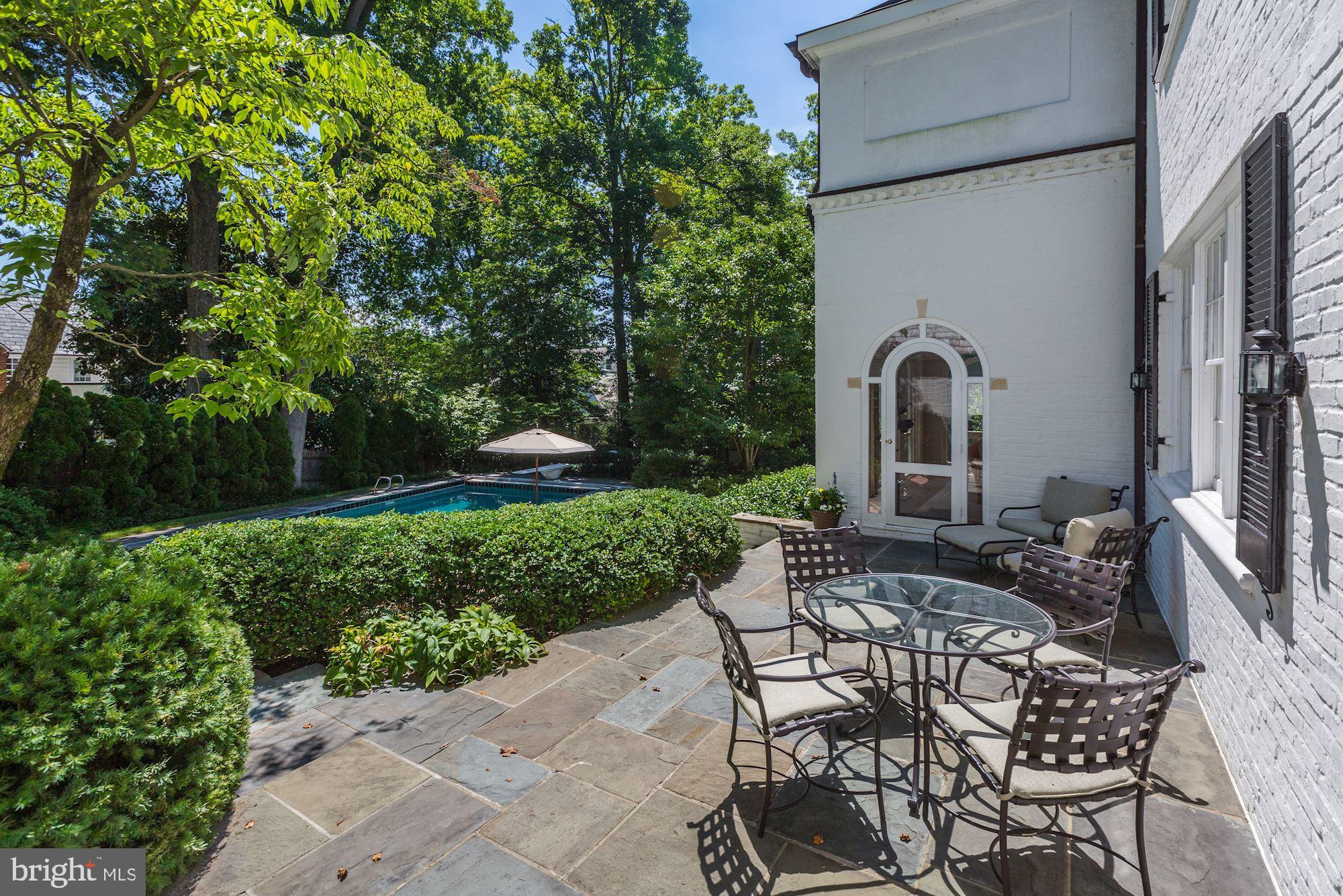 6405 Shadow Road Chevy Chase, MD 20815 - Photo 46 of 48 Terrace off Family Room and Kitchen