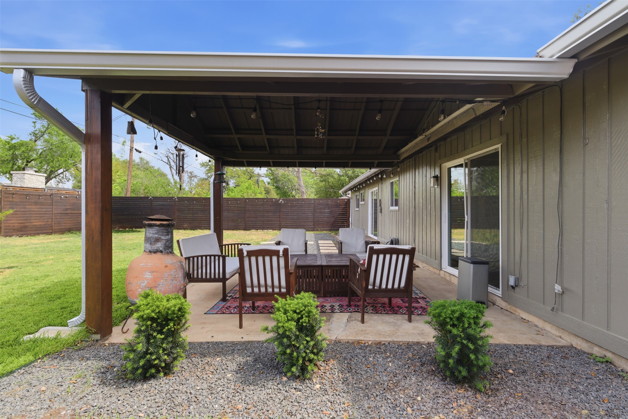 3208 Yellowpine Terrace Austin, TX 78757 - Photo 29 of 35 a view of a porch with furniture and garden