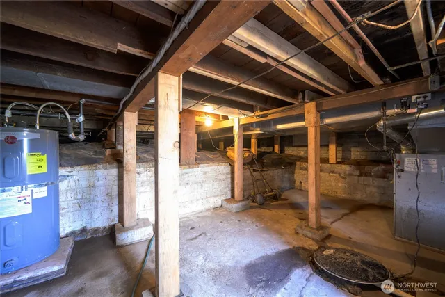 a view of storage and utility room