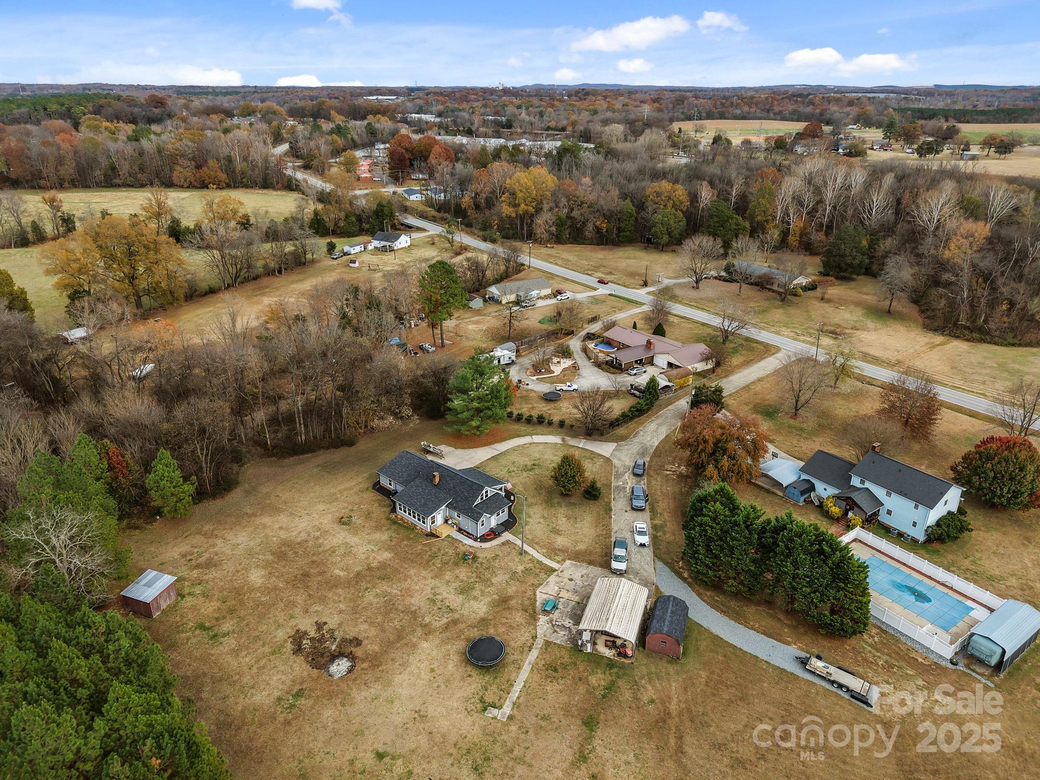 2337 Belmont Road Linwood, NC 27299 - Photo 43 of 46 an aerial view of a house with a yard