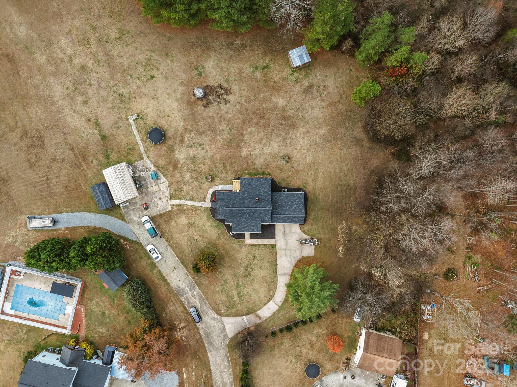 2337 Belmont Road Linwood, NC 27299 - Photo 46 of 46 an aerial view of a house with outdoor space