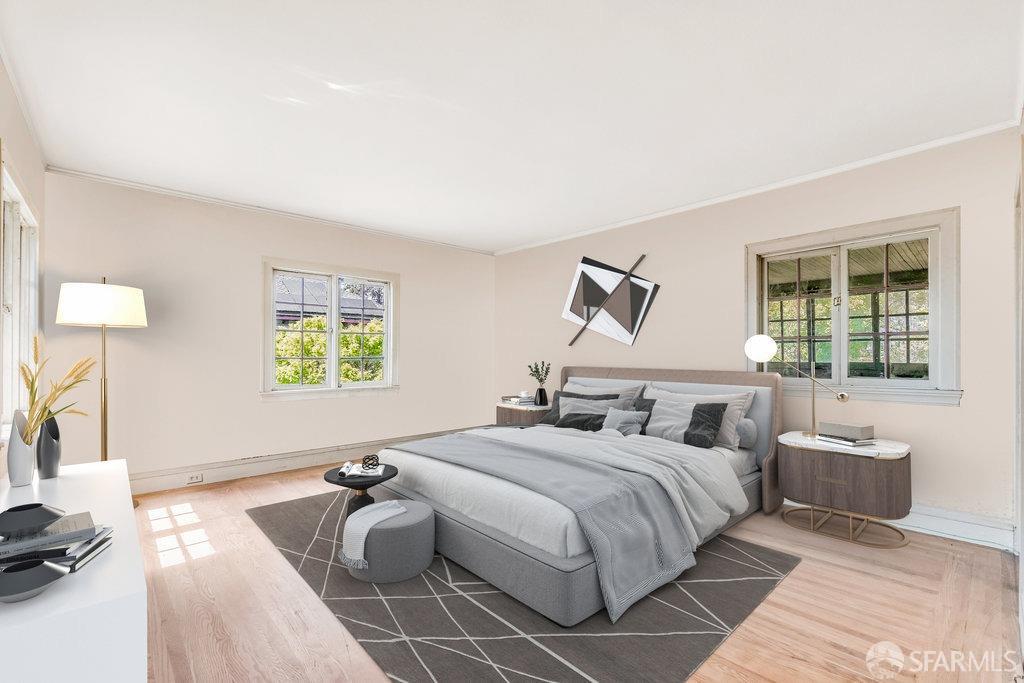 2815 Ashby Avenue Berkeley, CA 94705 - Photo 30 of 57 a bedroom with double bed and a window