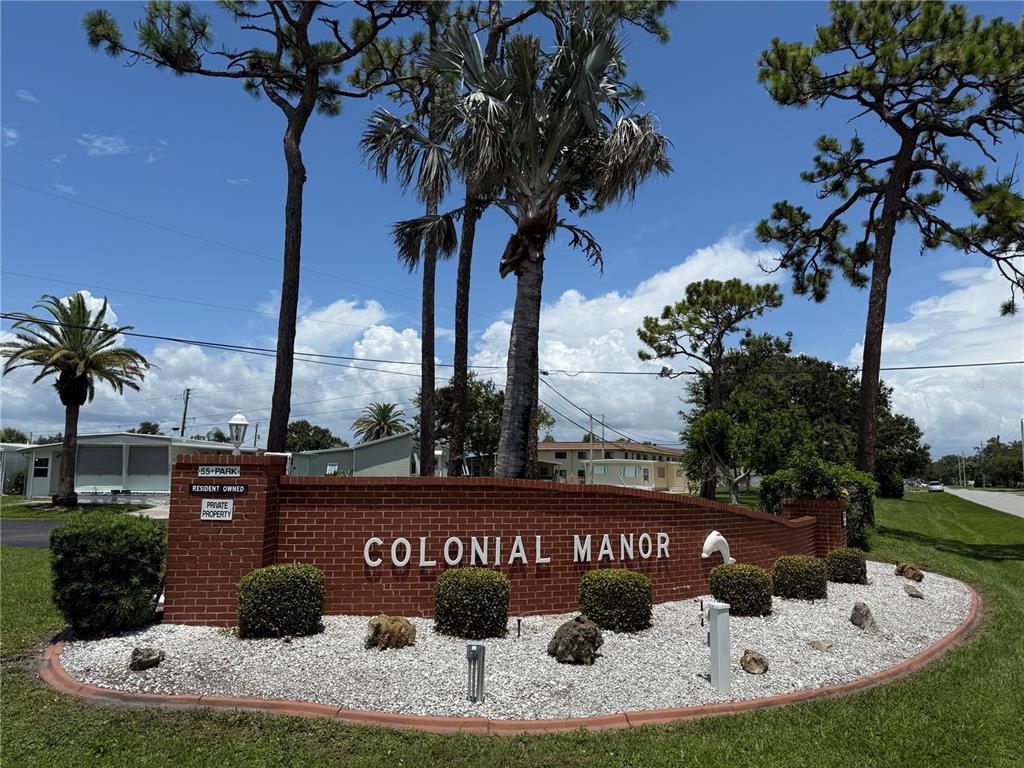 a view of outdoor space with sign board