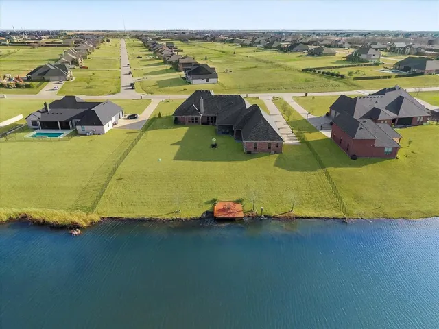 a view of a lake with a ocean view