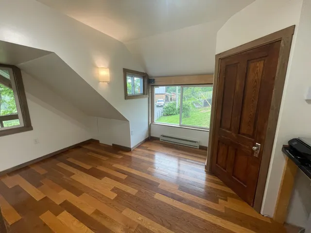 a view of backyard and entertaining space