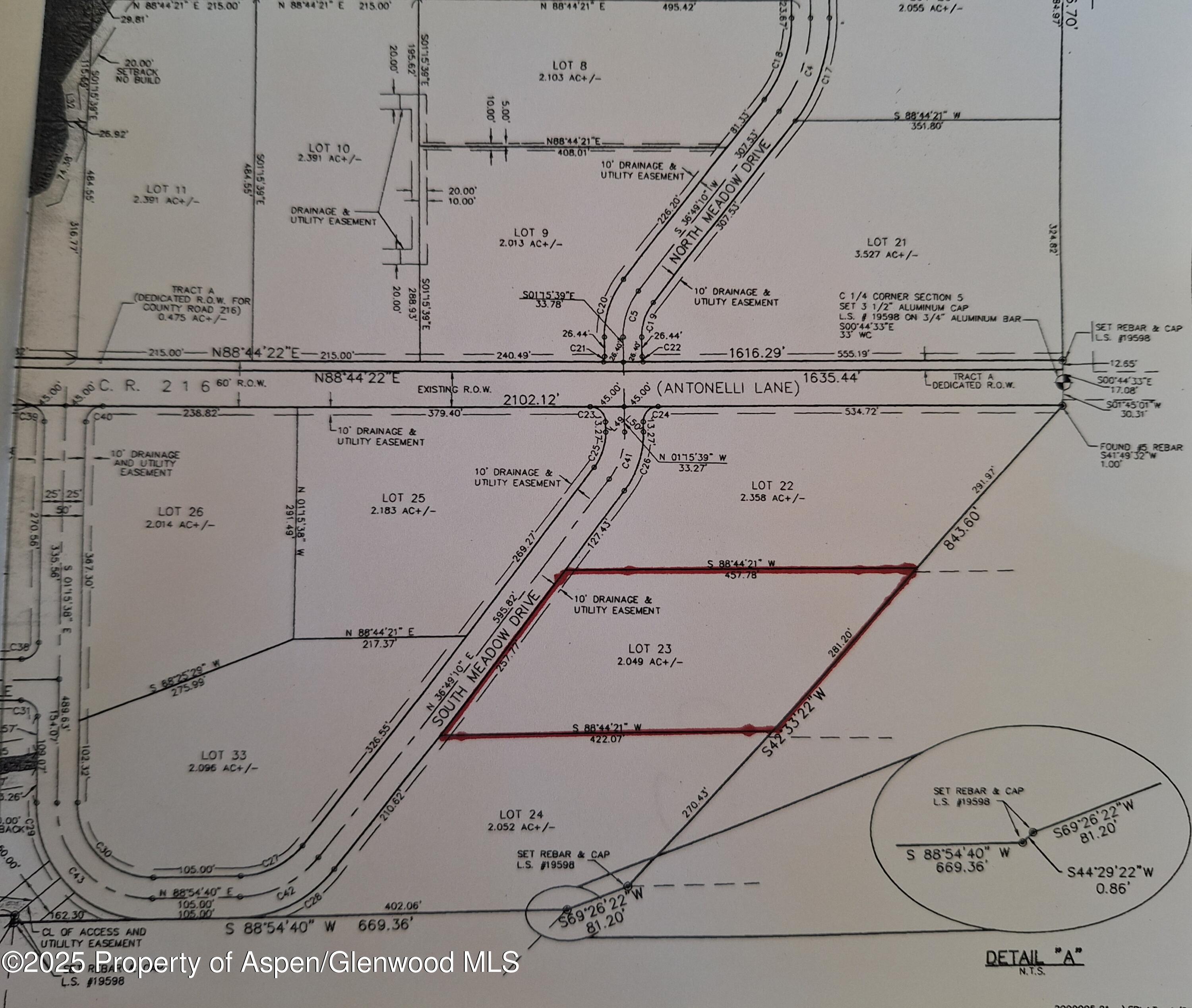 265 South Meadow Drive Rifle, CO 81650 - Photo 26 of 76 Plat Map Lot 23