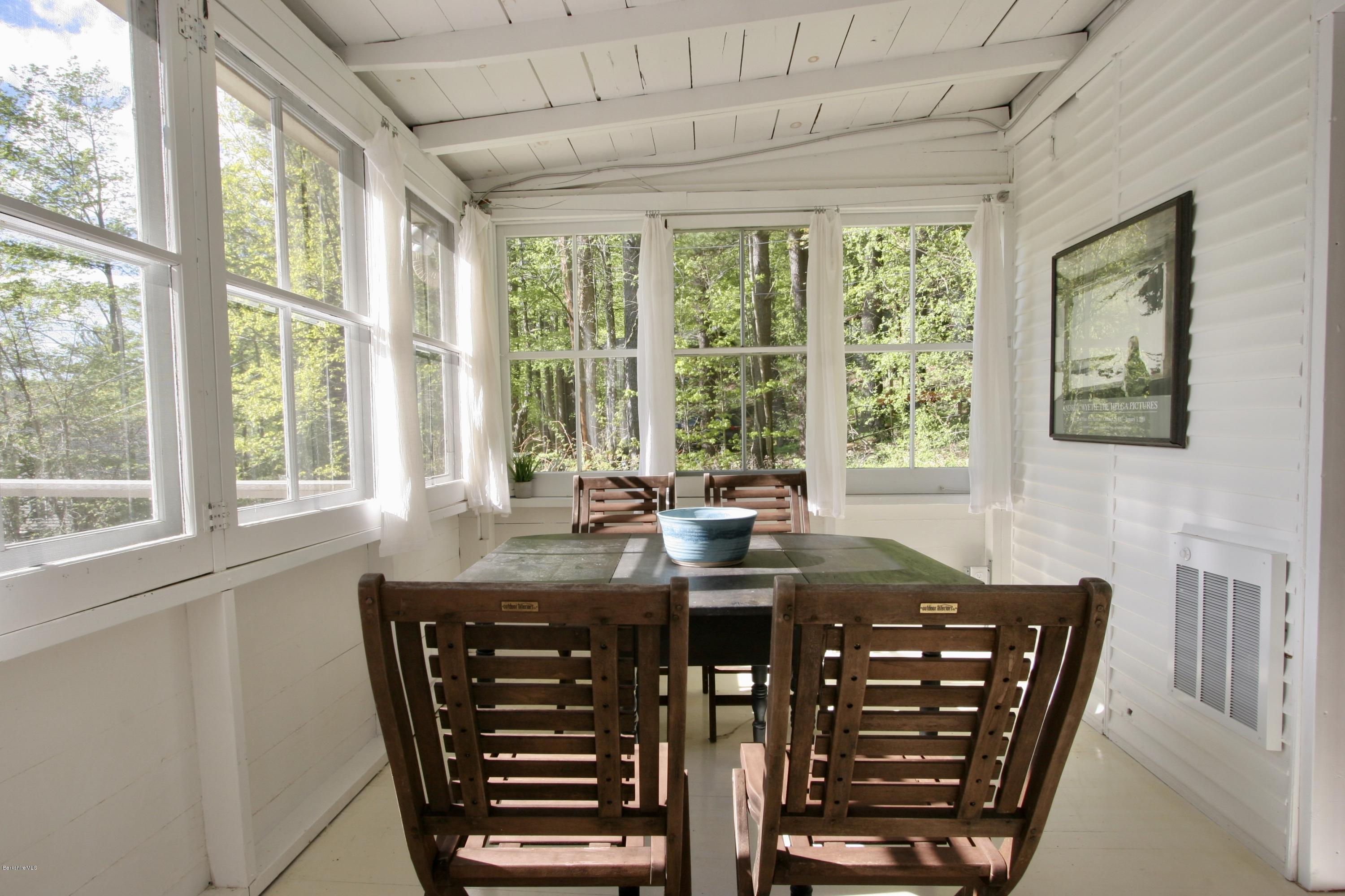 22 Mahkeenac Road Stockbridge, MA 01262 - Photo 11 of 24 a view of a dining room with furniture and windows