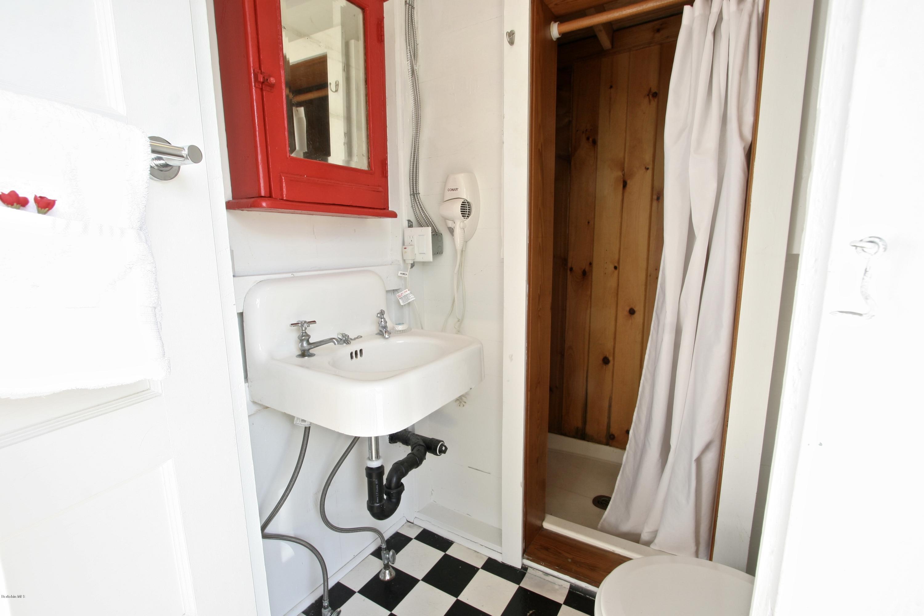 22 Mahkeenac Road Stockbridge, MA 01262 - Photo 15 of 24 a bathroom with a sink a toilet and shower
