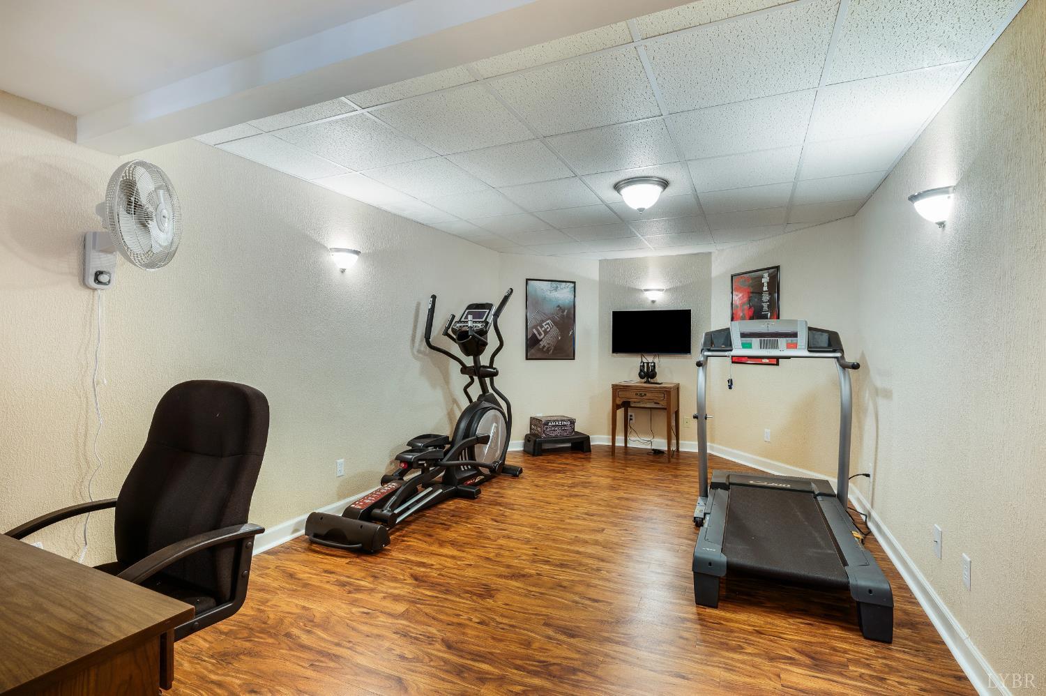 378 Tusculum Lane East Amherst, VA 24521 - Photo 71 of 99 a view of a room with gym equipment